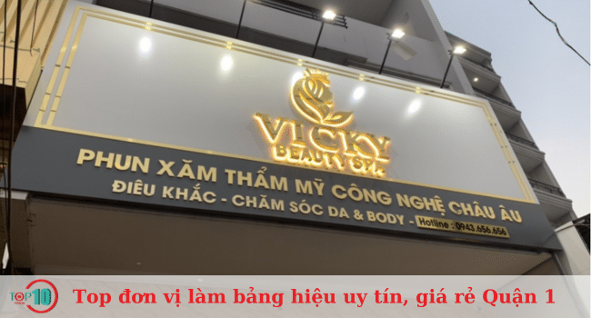 Top đơn vị làm bảng hiệu ở Quận 1 uy tín, giá rẻ