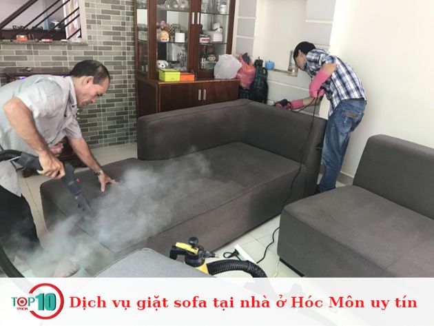 Dịch vụ giặt sofa tại nhà ở Hóc Môn uy tín