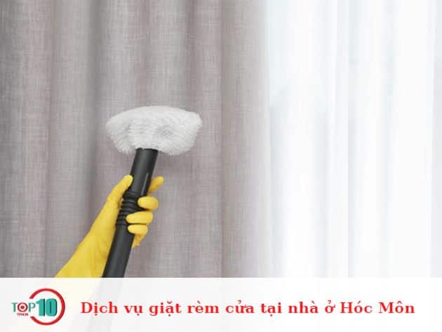 Dịch vụ giặt rèm cửa tại nhà ở Hóc Môn