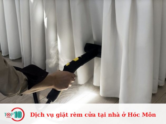 Dịch vụ giặt rèm cửa tại nhà ở Hóc Môn
