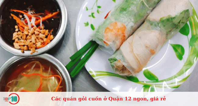 Top quán gỏi cuốn ở Quận 12 ngon, rẻ nhất