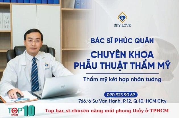 Bác sĩ Trần Ngô Phúc Quân là một trong các chuyên gia nổi tiếng sở hữu nhiều kỹ thuật thẩm mỹ độc quyền