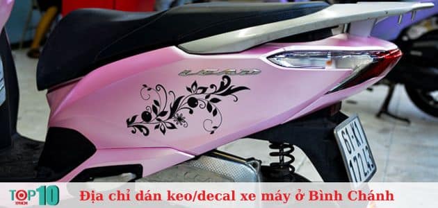 Top 8 địa chỉ dán keo/decal xe máy ở Bình Chánh đẹp, giá rẻ