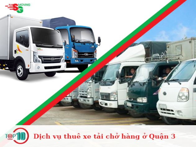 Dịch vụ thuê xe tải chở hàng ở Quận 3