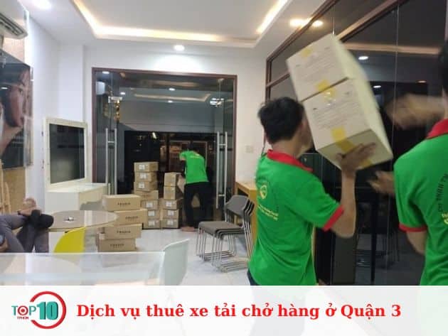 Dịch vụ thuê xe tải chở hàng ở Quận 3