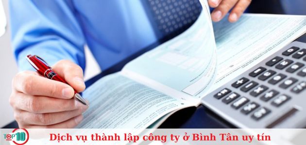 Top 10 dịch vụ thành lập công ty tại quận Bình Tân trọn gói, giá rẻ