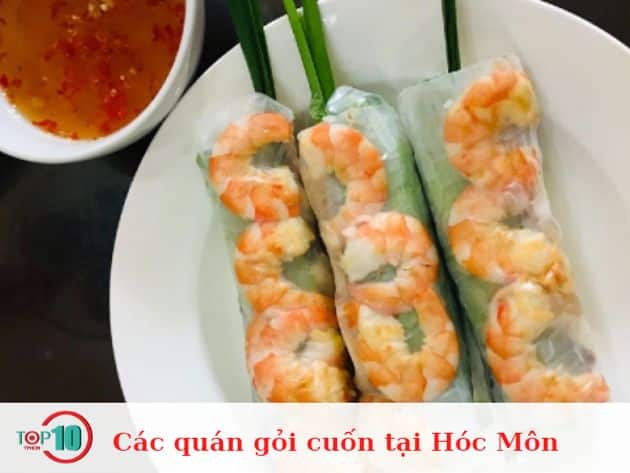 Các quán gỏi cuốn tại Hóc Môn