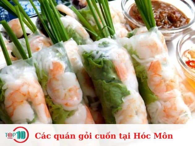 Các quán gỏi cuốn tại Hóc Môn