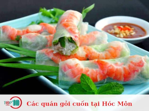 Các quán gỏi cuốn tại Hóc Môn