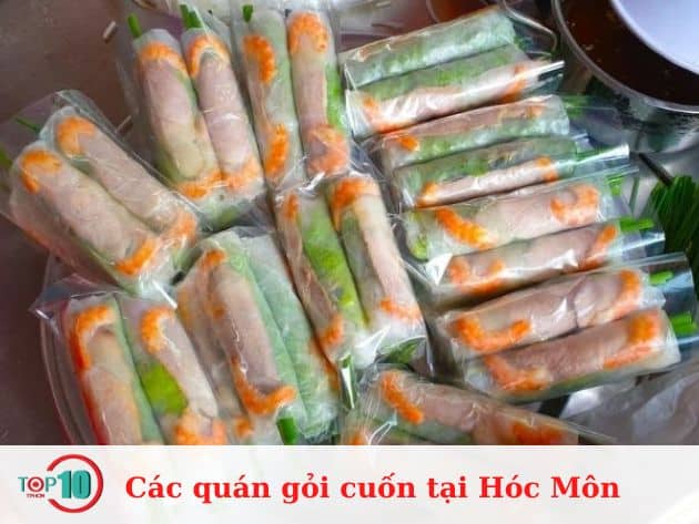 Các quán gỏi cuốn tại Hóc Môn