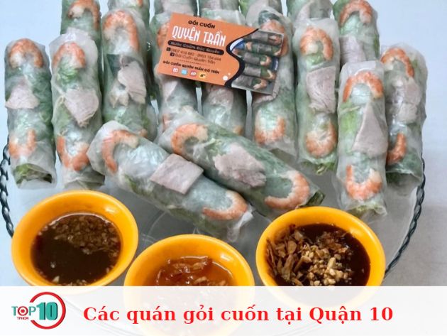 Các quán gỏi cuốn tại Quận 10