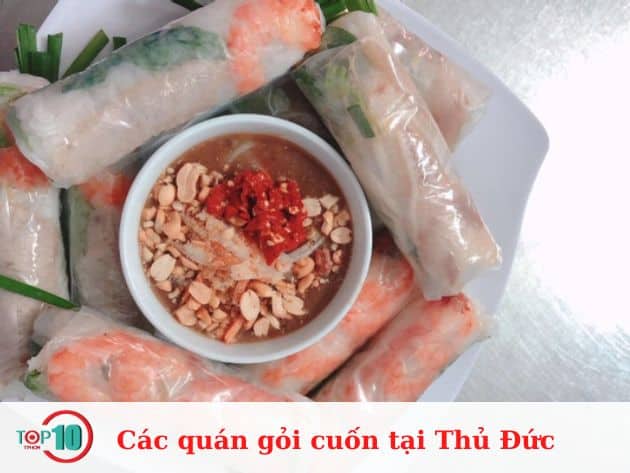 Các quán gỏi cuốn tại Thủ Đức