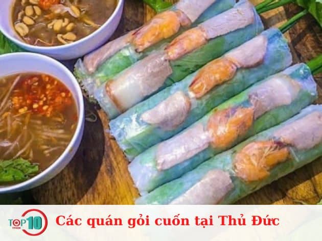 Các quán gỏi cuốn tại Thủ Đức