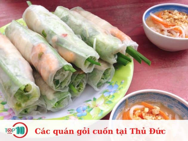 Các quán gỏi cuốn tại Thủ Đức