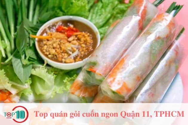 Gỏi cuốn tôm nhảy Lạc Long Quân