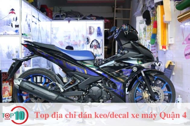 Top địa chỉ dán keo/decal xe máy Quận 4