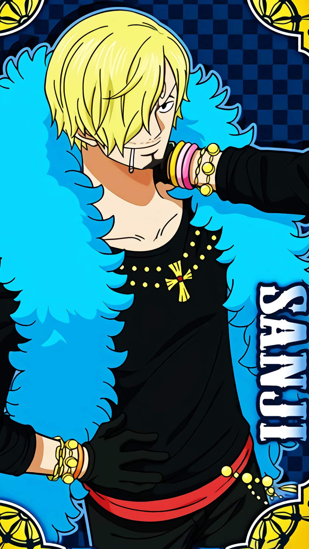 Ảnh nền Sanji mặc đồ chất chơi.