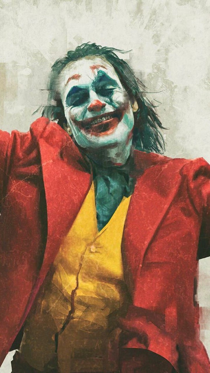 Ảnh Joker cười khi cuối cùng hắn cũng thoát khỏi sự sợ hãi bên trong mình.