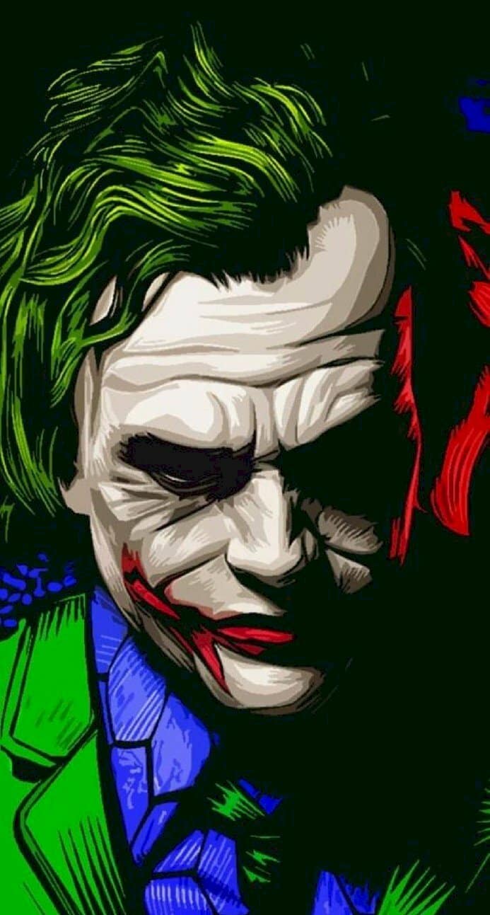 Hình nền Joker Full HD cho điện thoại di động.