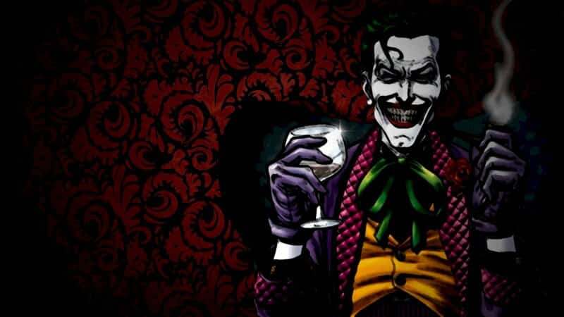 Hình vẽ Joker cười nhìn thôi cũng đủ thấy khiếp sợ. 