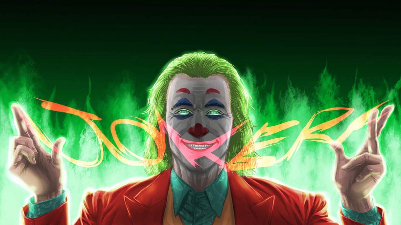 Ảnh Joker cười ngầu chất cho máy tính.