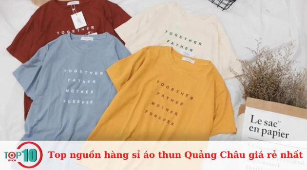 Top nguồn hàng sỉ áo thun Quảng Châu giá rẻ nhất