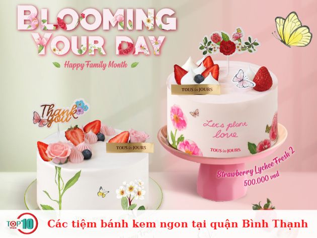 Các tiệm bánh kem ngon tại quận Bình Thạnh