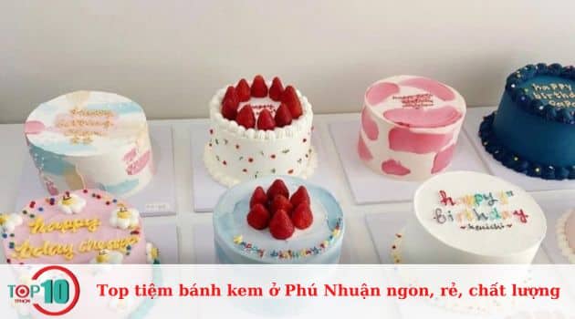 Top quán bán bánh kem sinh nhật chất lượng ở quận Phú Nhuận
