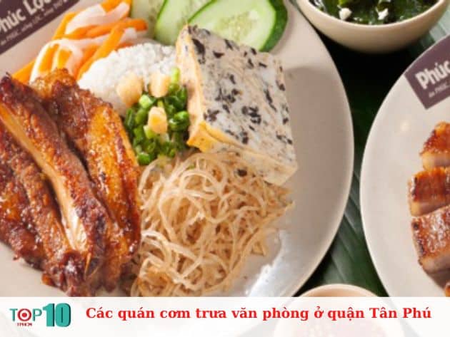 Các quán cơm trưa văn phòng ở quận Tân Phú