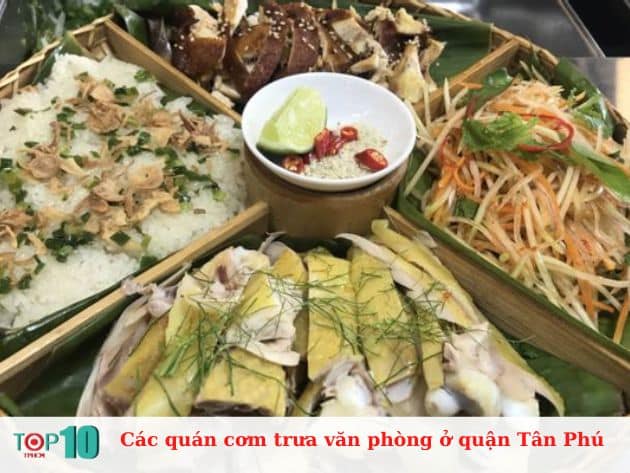 Các quán cơm trưa văn phòng ở quận Tân Phú