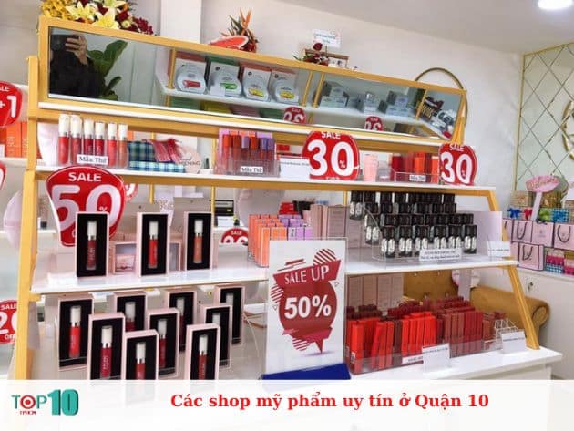 Các shop mỹ phẩm uy tín ở Quận 10