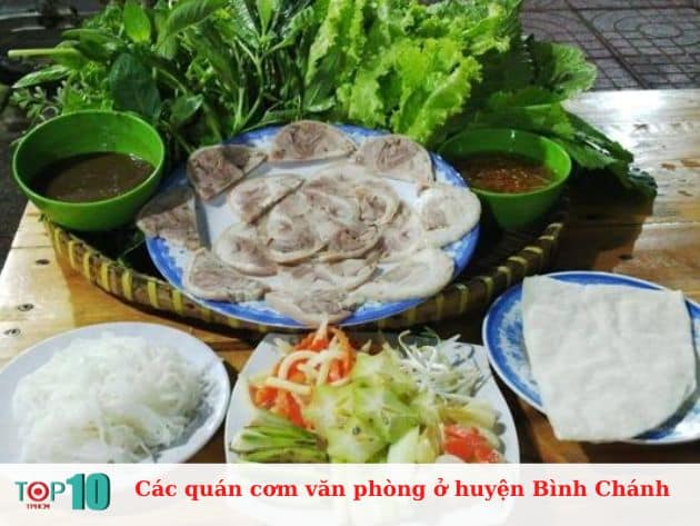 Các quán cơm văn phòng ở huyện Bình Chánh