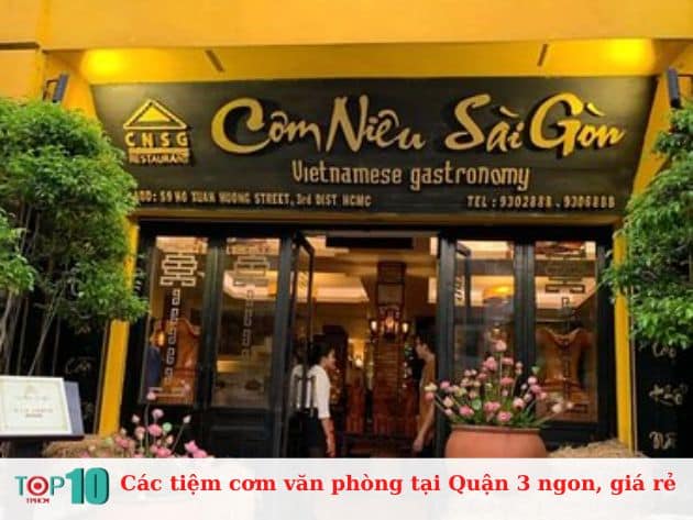 Các tiệm cơm văn phòng tại Quận 3 ngon, sạch giá rẻ