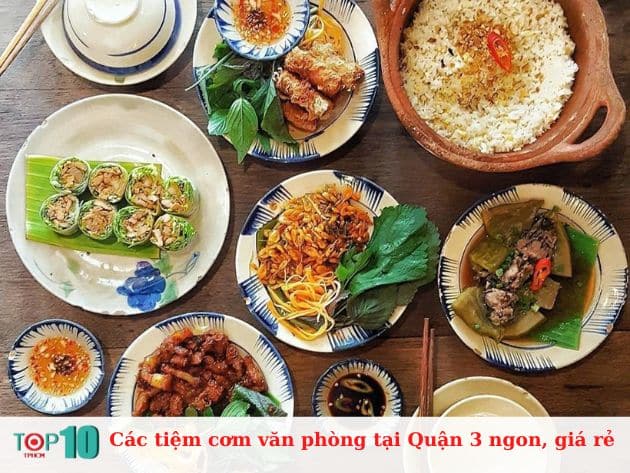 Các tiệm cơm văn phòng tại Quận 3 ngon, sạch giá rẻ