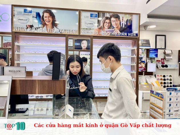 Các cửa hàng mắt kính ở quận Gò Vấp chất lượng