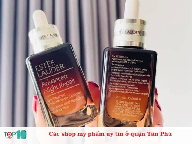 Các shop mỹ phẩm uy tín ở quận Tân Phú