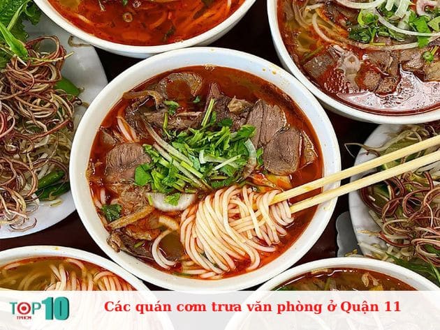 Các quán cơm trưa văn phòng ở Quận 11