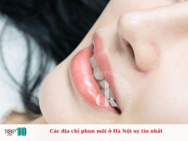 Các địa chỉ phun môi ở Hà Nội uy tín nhất