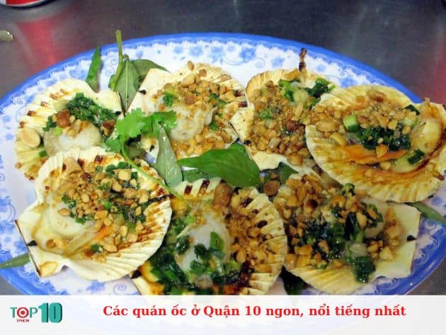 Các quán ốc ở Quận 10 ngon, nổi tiếng nhất