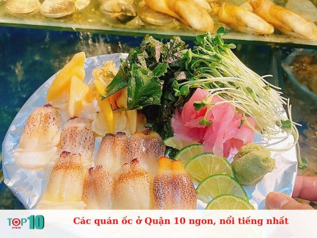 Các quán ốc ở Quận 10 ngon, nổi tiếng nhất