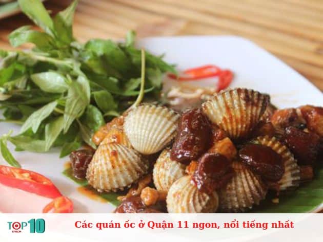 Các quán ốc ở Quận 11 ngon, nổi tiếng nhất