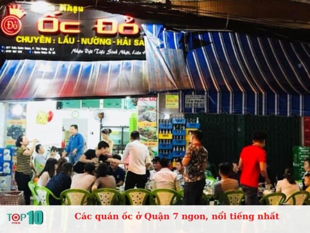 Các quán ốc ở Quận 7 ngon, nổi tiếng nhất