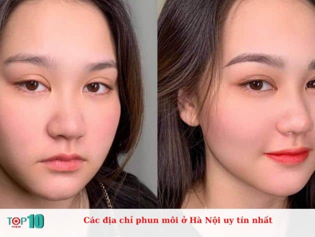 Các địa chỉ phun môi ở Hà Nội uy tín nhất