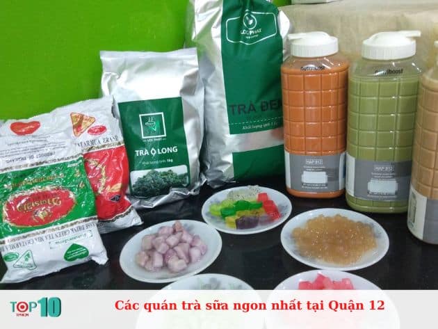 Các quán trà sữa ngon nhất tại Quận 12