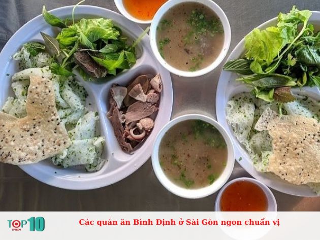 Các quán ăn Bình Định ở Sài Gòn ngon chuẩn vị