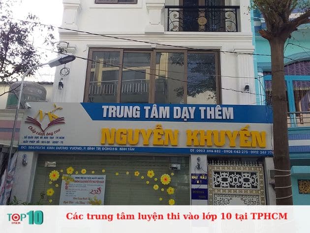 Các trung tâm luyện thi vào lớp 10 tại TPHCM