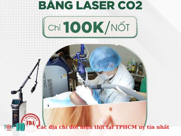 Các địa chỉ đốt mụn thịt tại TPHCM uy tín nhất