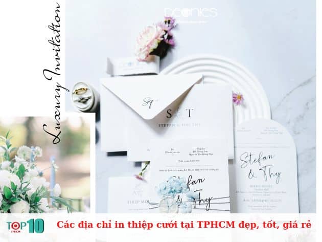 Các địa chỉ in thiệp cưới tại TPHCM đẹp, tốt, giá rẻ