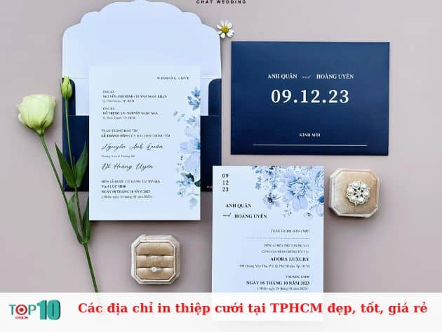 Các địa chỉ in thiệp cưới tại TPHCM đẹp, tốt, giá rẻ