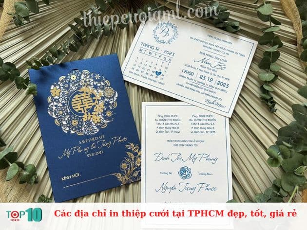 Các địa chỉ in thiệp cưới tại TPHCM đẹp, tốt, giá rẻ